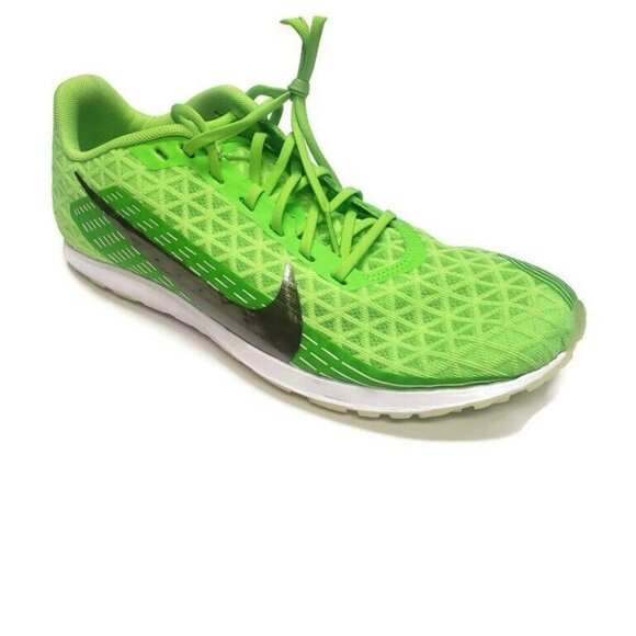 Nike Zoom Rival XS Track Running Racing Shoes w Spikes & Bag Electric Green 8.5 - Picture 6 of 9